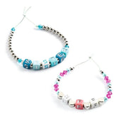 Schmuck basteln - Buchstaben silber Djeco